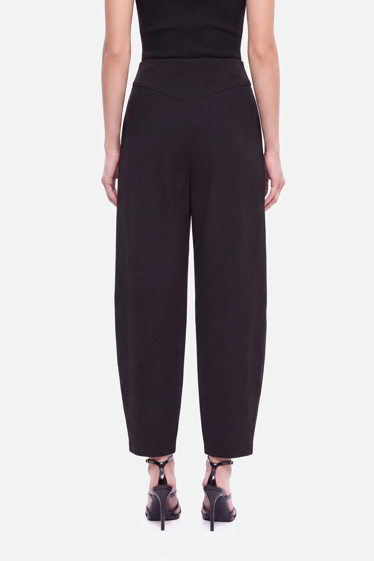 Nocturne Black Women Tailored Wide Leg Trousers SKU: N27KN3544_0002 Image 04