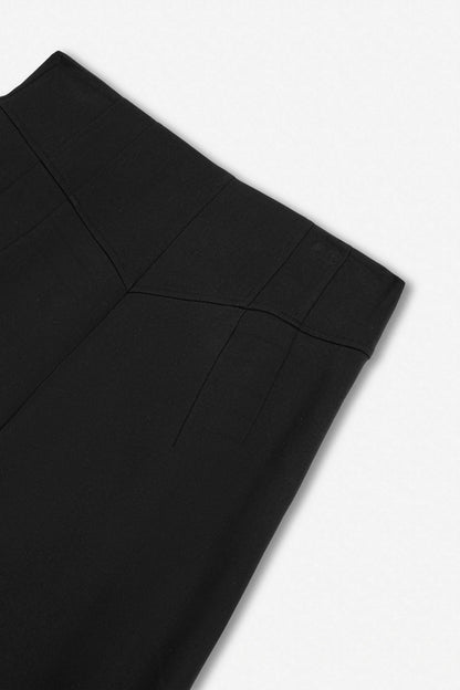 Nocturne Black Women Tailored Wide Leg Trousers SKU: N27KN3544_0002 Image 07