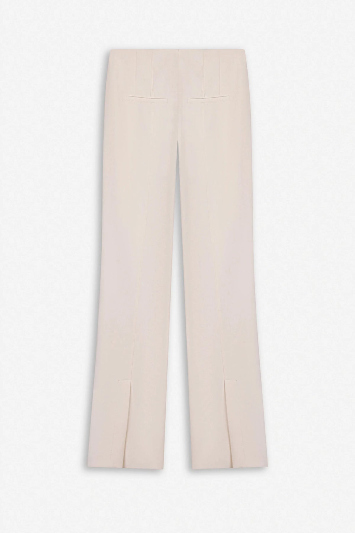 Nocturne Off-White Women High Waist Slit Hem Trousers SKU: N27KN3549_0014 Image 08