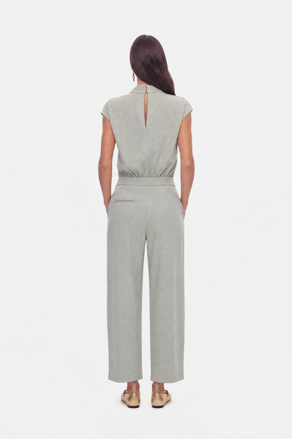 Nocturne Mint Green Women Accessory Detail Straight Leg Trousers SKU: N27KN3554_0037 Image 04