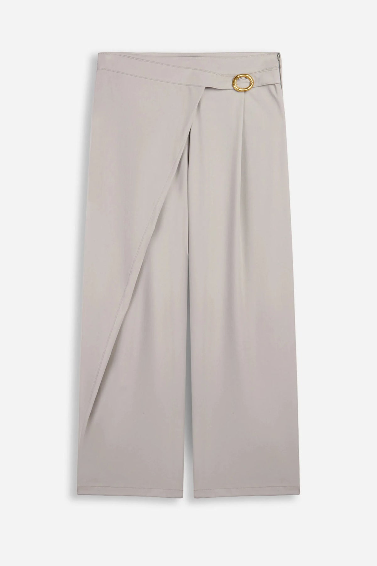 Nocturne Mint Green Women Accessory Detail Straight Leg Trousers SKU: N27KN3554_0037 Image 05