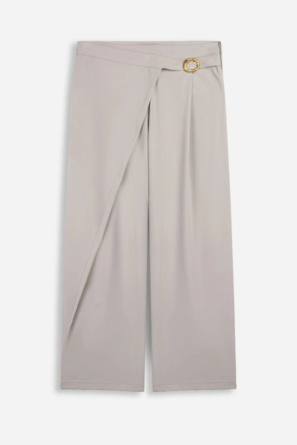 Nocturne Mint Green Women Accessory Detail Straight Leg Trousers SKU: N27KN3554_0037 Image 05