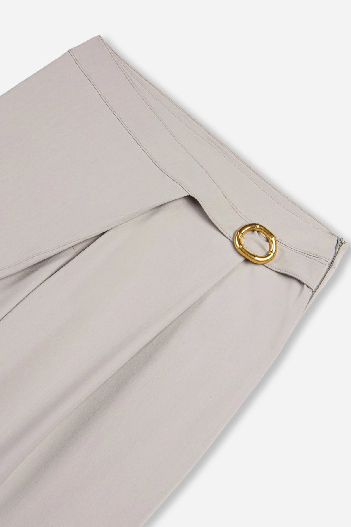 Nocturne Mint Green Women Accessory Detail Straight Leg Trousers SKU: N27KN3554_0037 Image 07