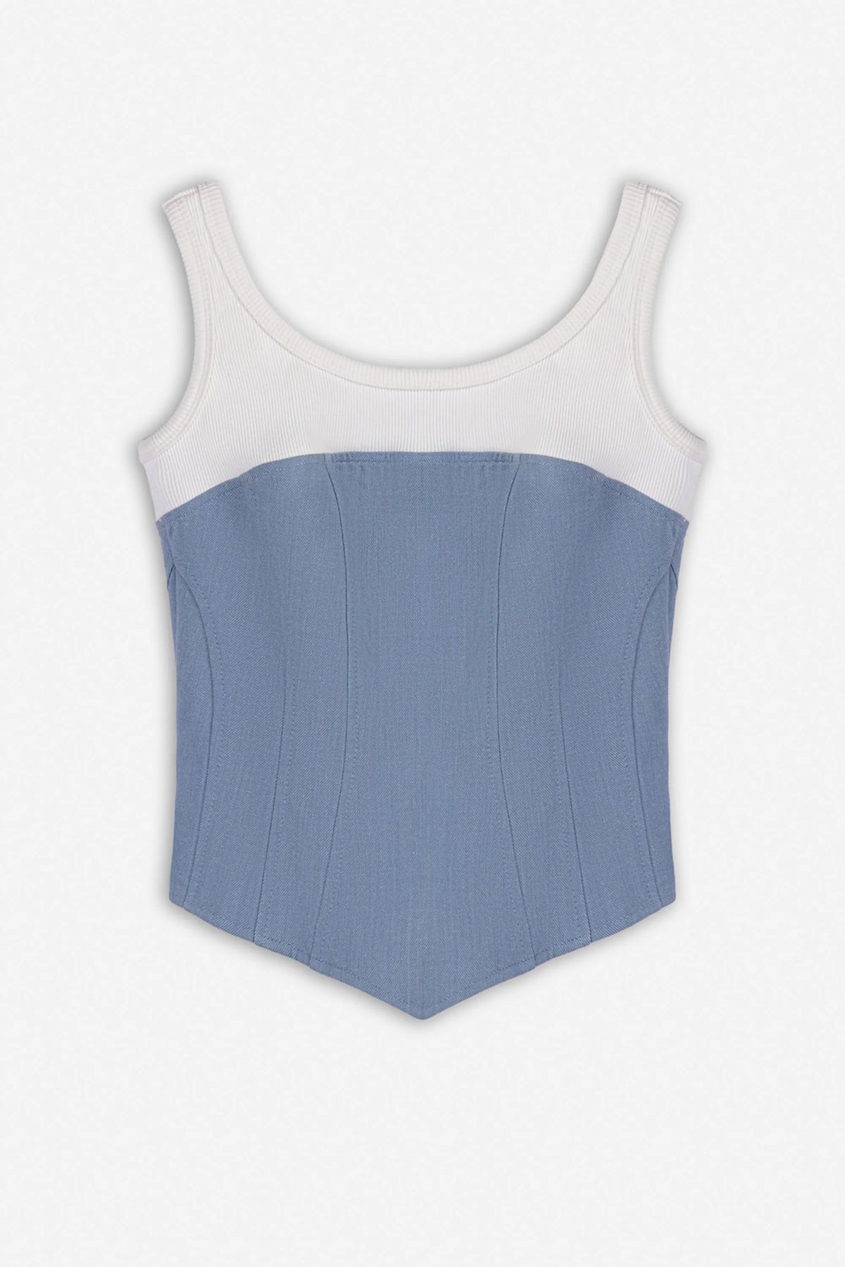 Nocturne Blue Women Corset Detail Blouse SKU: N27KN6274_0011 Image 05