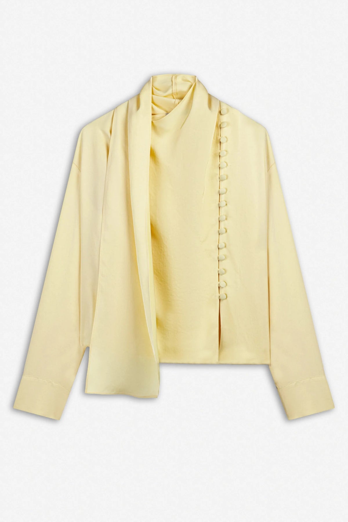 Nocturne Mustard Women Shawl Collar Blouse SKU: N27KN6276_0029 Image 05