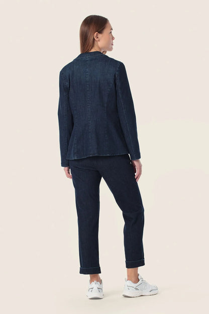 Gerry Weber Blue Dark Denim Women Navy Blue Blazer SKU: N60152_397 Image 04