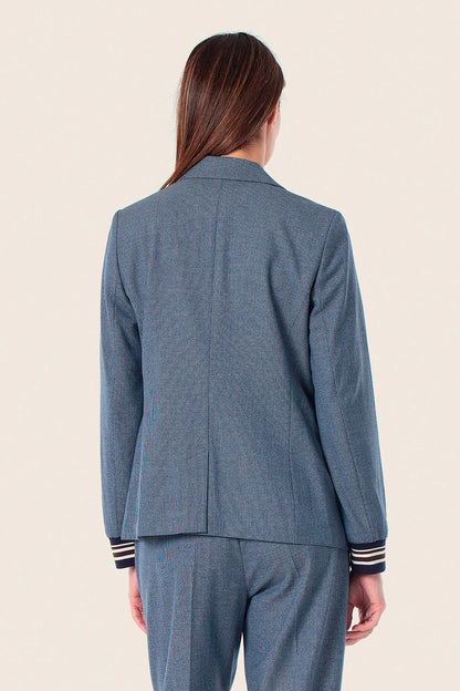 Gerry Weber Blue Aura 0 Sporty Style Blazer SKU: N60154_399 Image 02