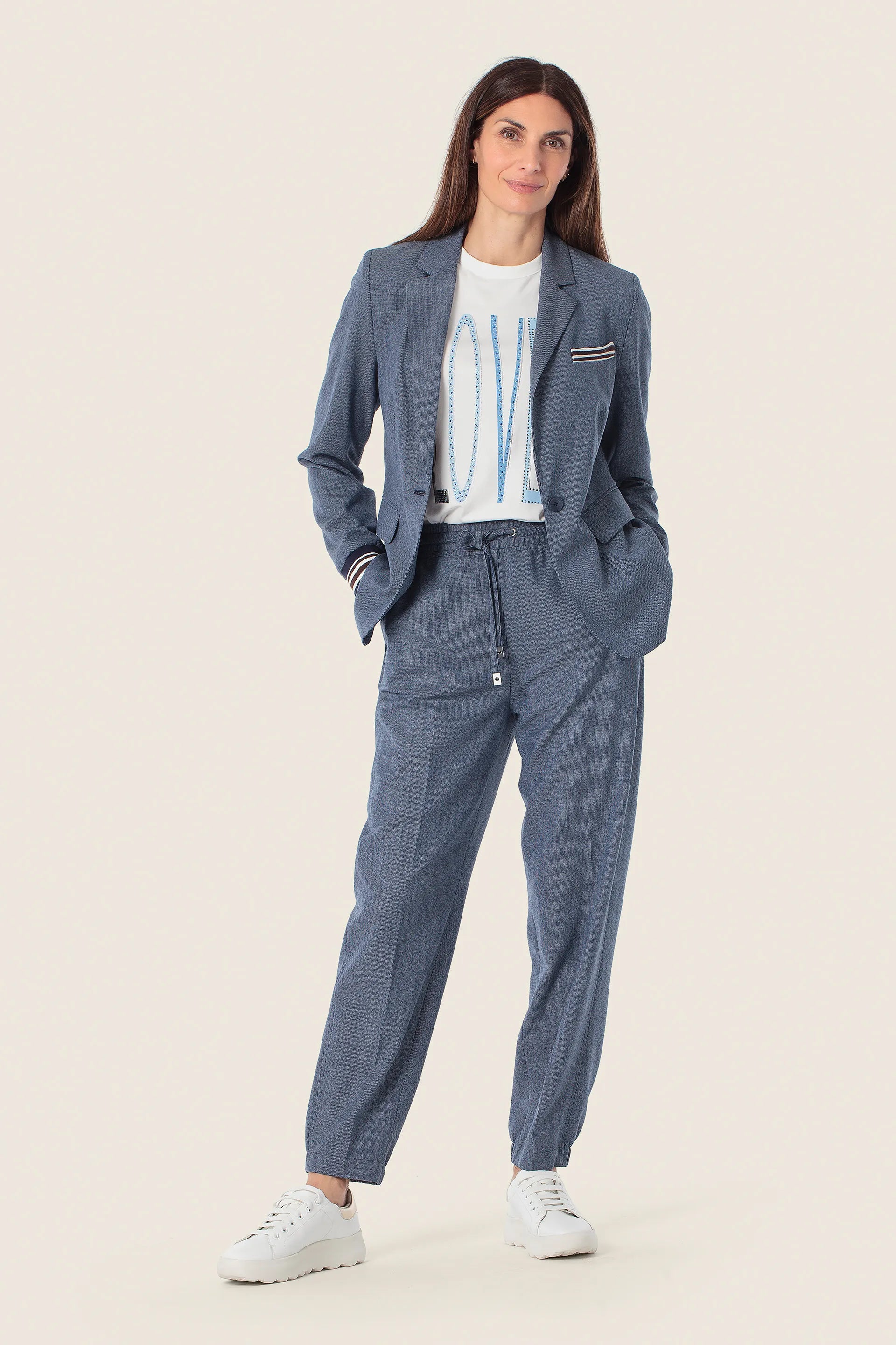 Gerry Weber Blue Aura 0 Sporty Style Blazer SKU: N60154_399 Image 03