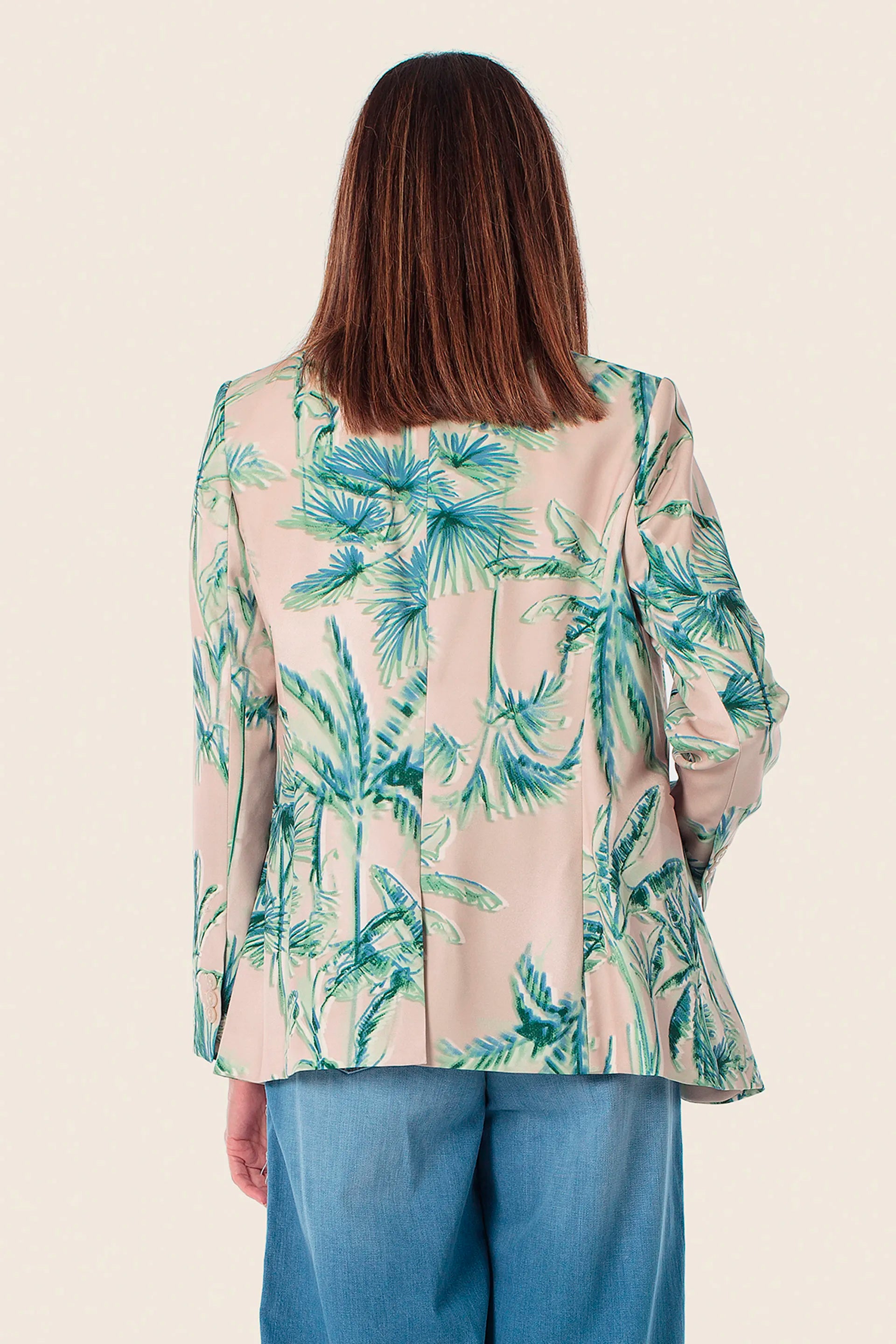 Gerry Weber Green Safari 0 Blazer With Floral Print SKU: N60156_256 Image 02