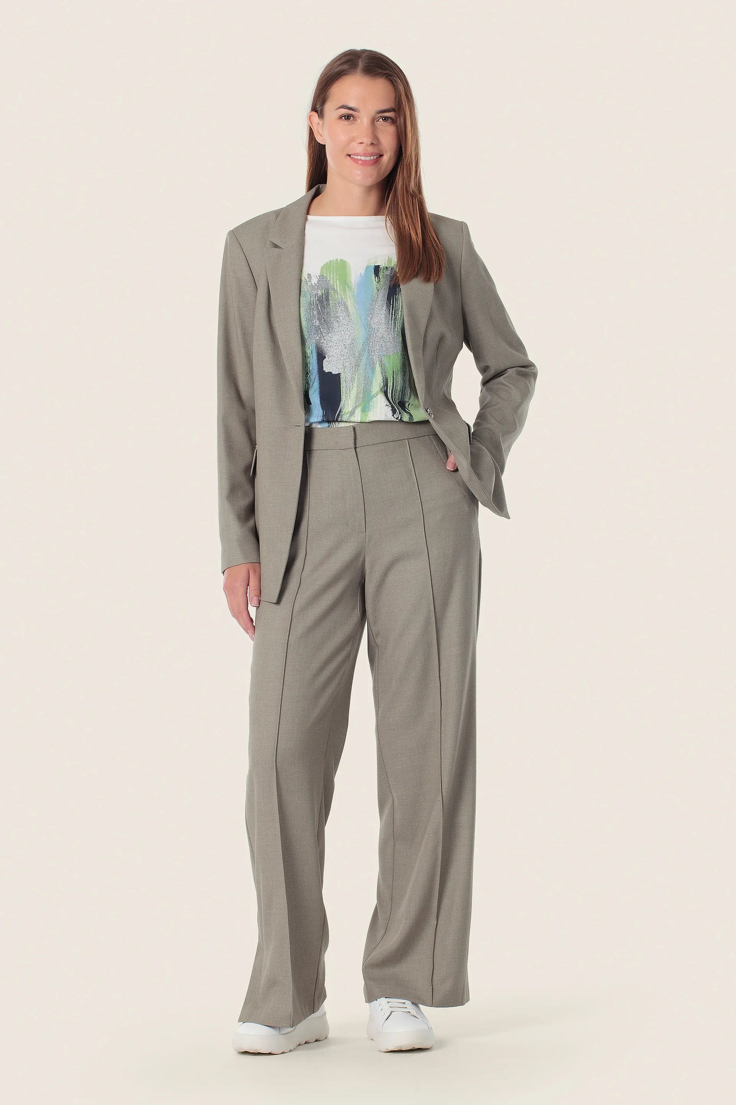 Gerry Weber Green Agate 0 Green Agate Blazer SKU: N60157_299 Image 03