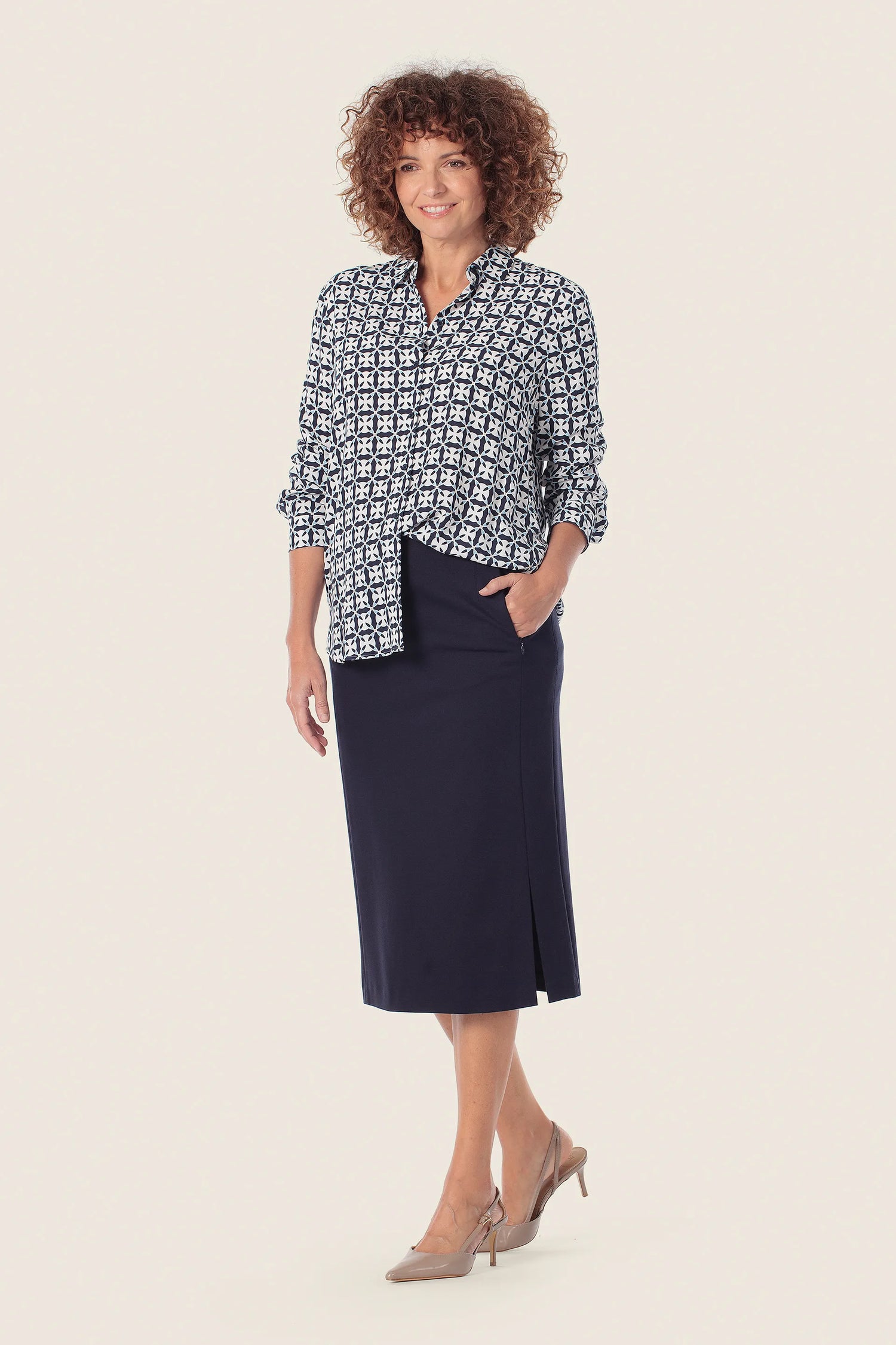 Gerry Weber 0 0 Printed Blouse SKU: N60459_272 Image 03