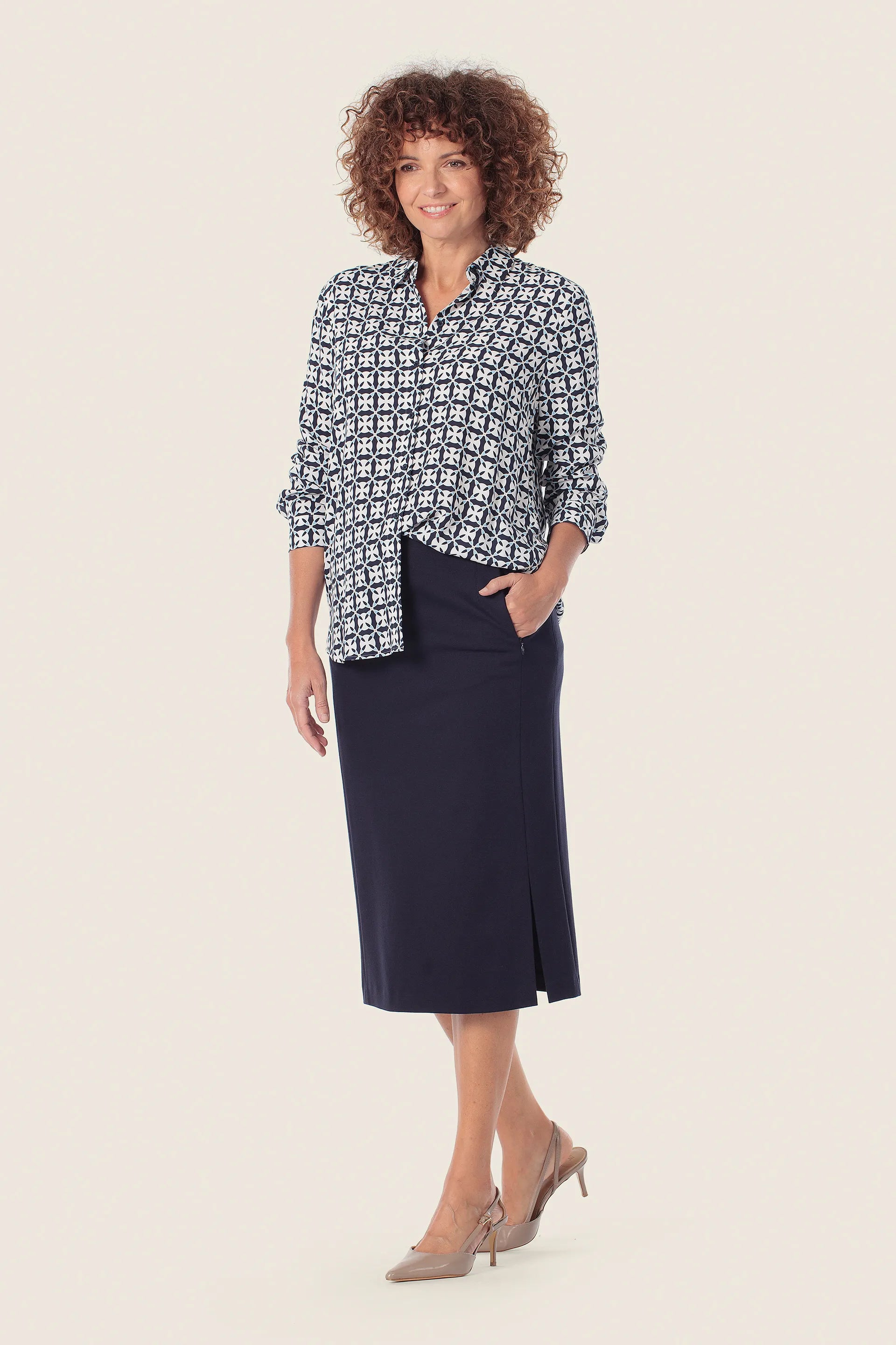 Gerry Weber 0 0 Printed Blouse SKU: N60459_272 Image 03