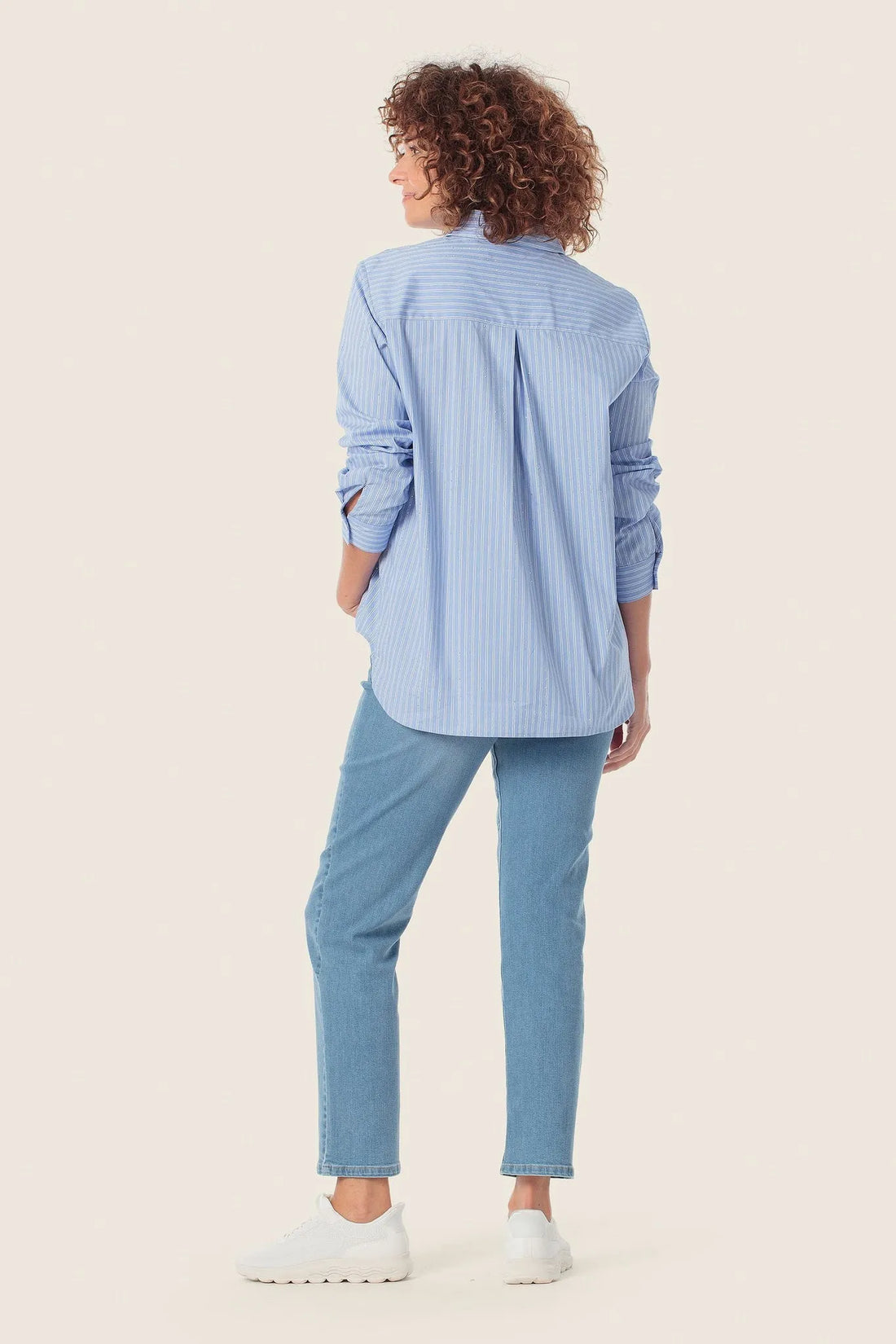 Gerry Weber Blue Sky Women Striped Blouse with Rhinestones SKU: N60460_125 Image 02