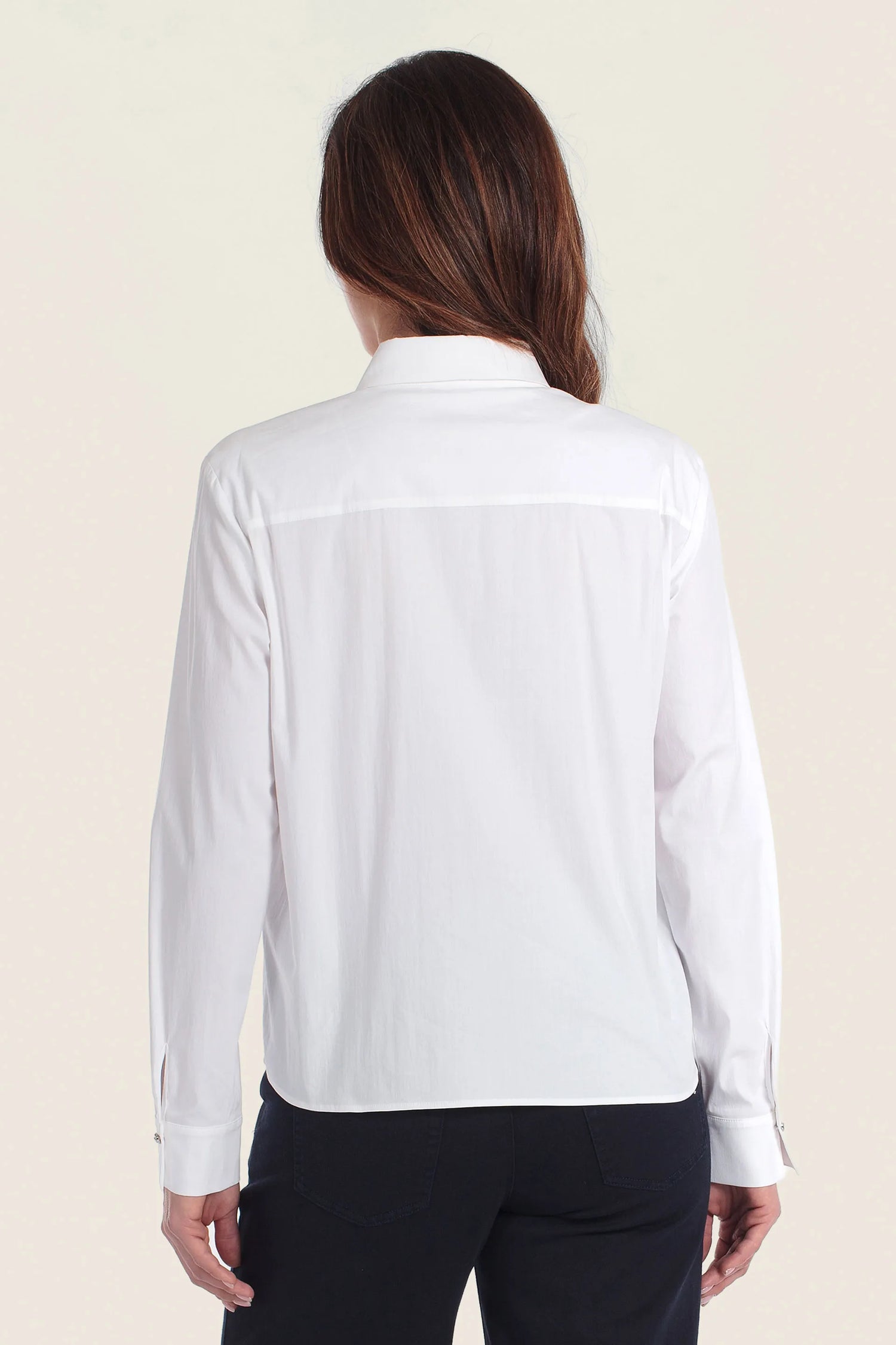Gerry Weber White 0 Pleated Blouse Asymmetric SKU: N60465_102 Image 02