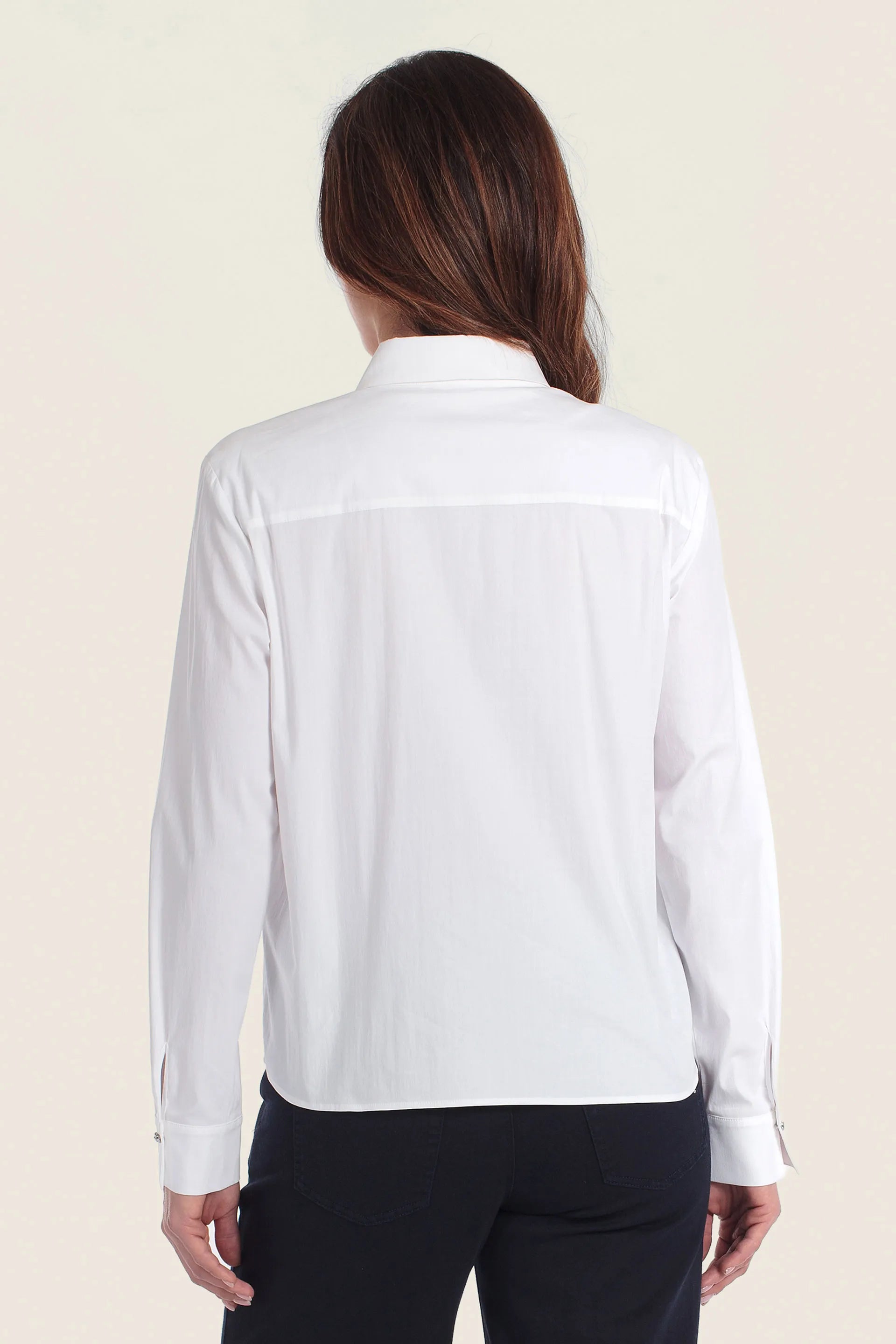 Gerry Weber White 0 Pleated Blouse Asymmetric SKU: N60465_102 Image 02