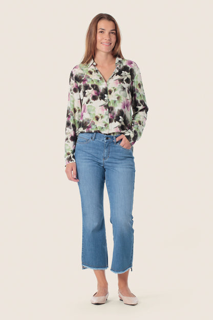 Gerry Weber Green Jungle 0 Long Sleeve Printed Blouse SKU: N60466_174 Image 03