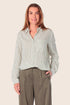Gerry Weber Green Eucalyptus 0 Green Striped Shirt Style Blouse SKU: N60471_314 Image 01