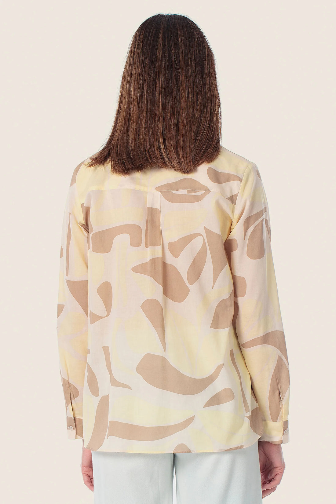 Gerry Weber Pink Powder 0 Long Sleeve Printed Blouse SKU: N60478_351 Image 02