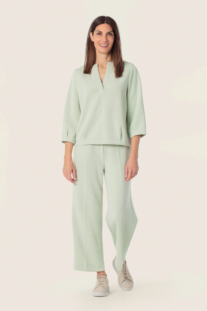 Gerry Weber Green Mint 0 Green Sweatshirt With V-Neck Collar SKU: N60603_218 Image 03