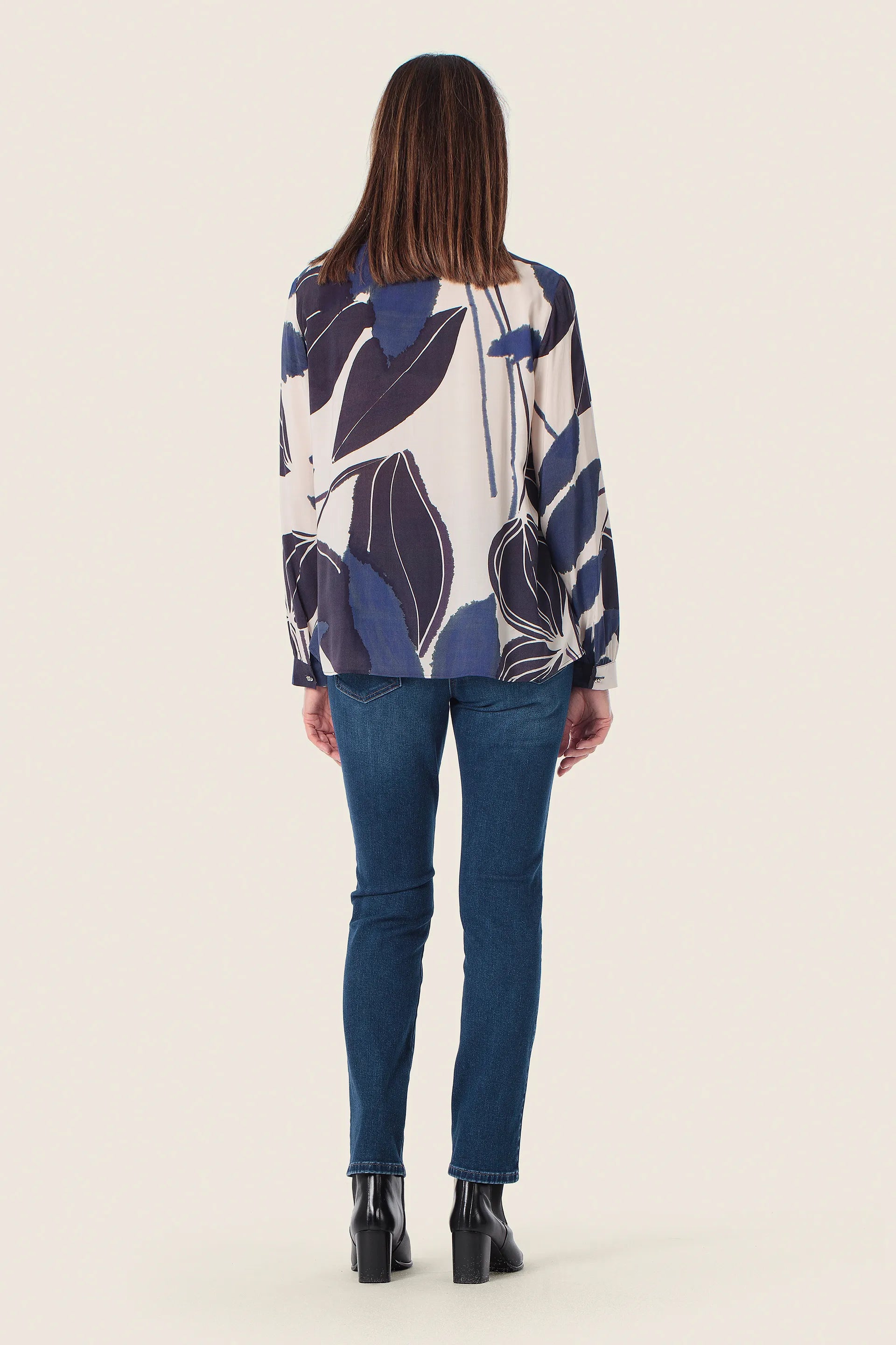 Gerry Weber Indigo 0 Printed Long Sleeve Blouse SKU: N61003_146 Image 04