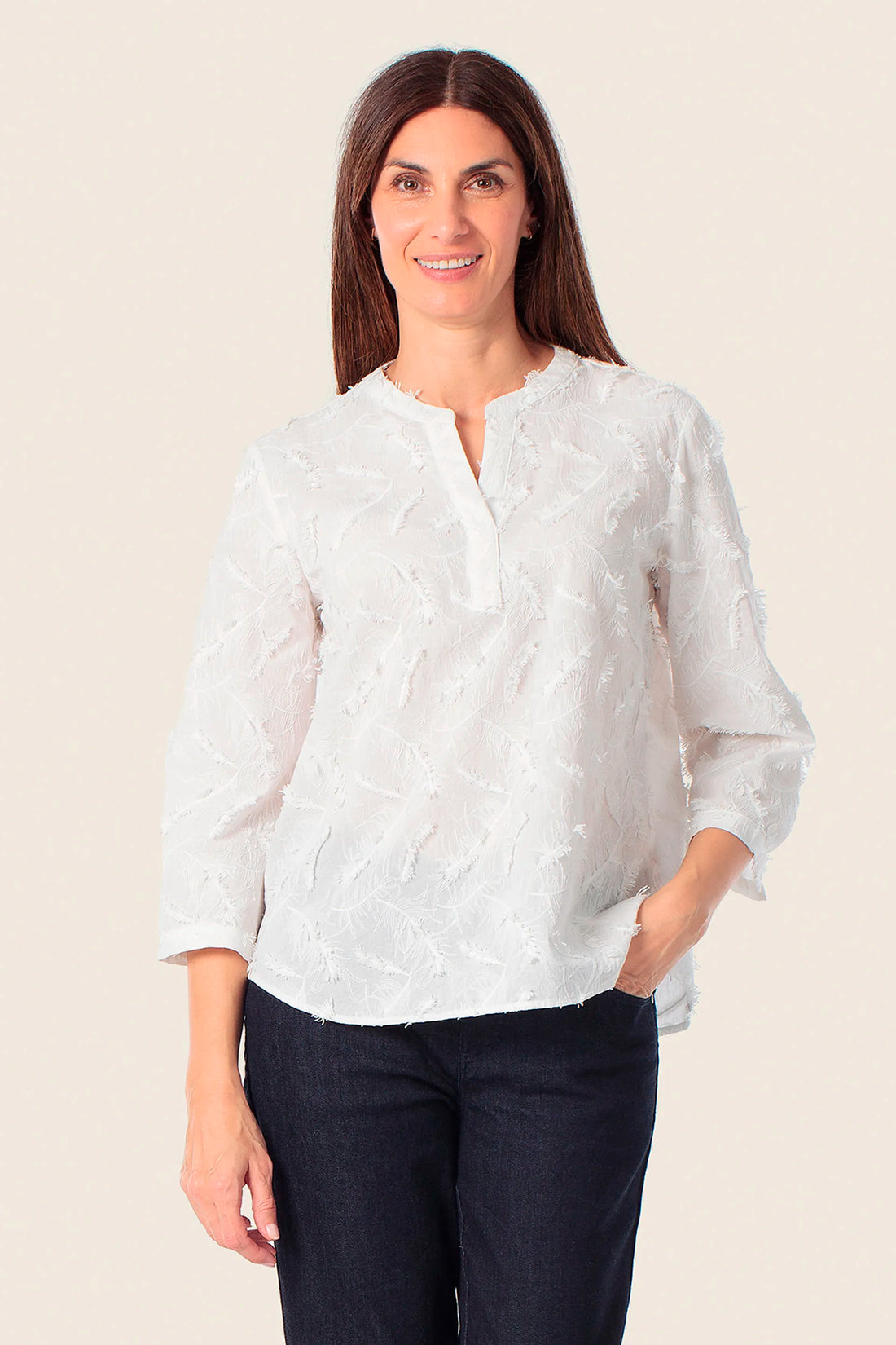 Gerry Weber White 0 White Blouse With Applique SKU: N61012_102 Image 01