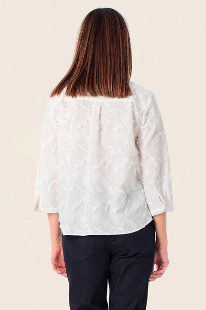 Gerry Weber White 0 White Blouse With Applique SKU: N61012_102 Image 02
