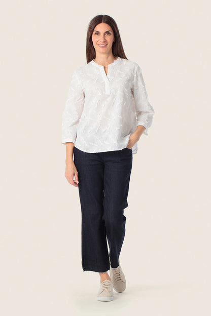 Gerry Weber White 0 White Blouse With Applique SKU: N61012_102 Image 03