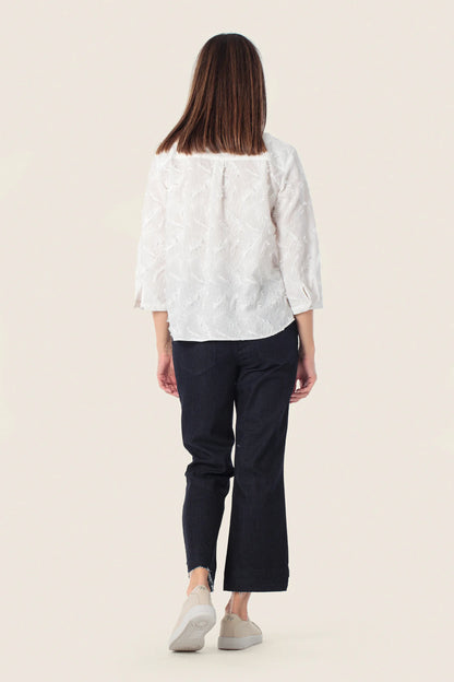 Gerry Weber White 0 White Blouse With Applique SKU: N61012_102 Image 04