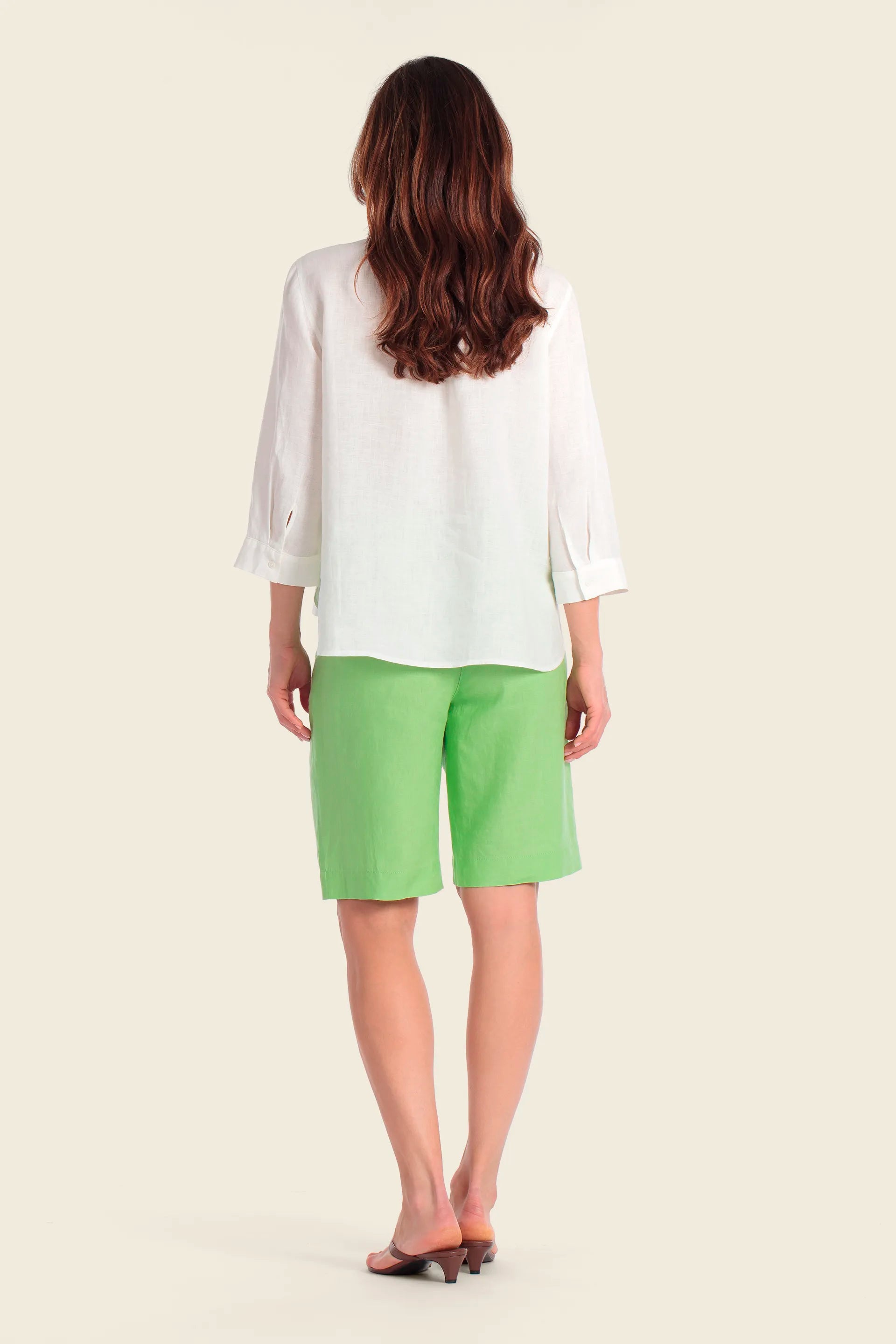 Gerry Weber White 0 100% Linen Blouse SKU: N61029_102 Image 04