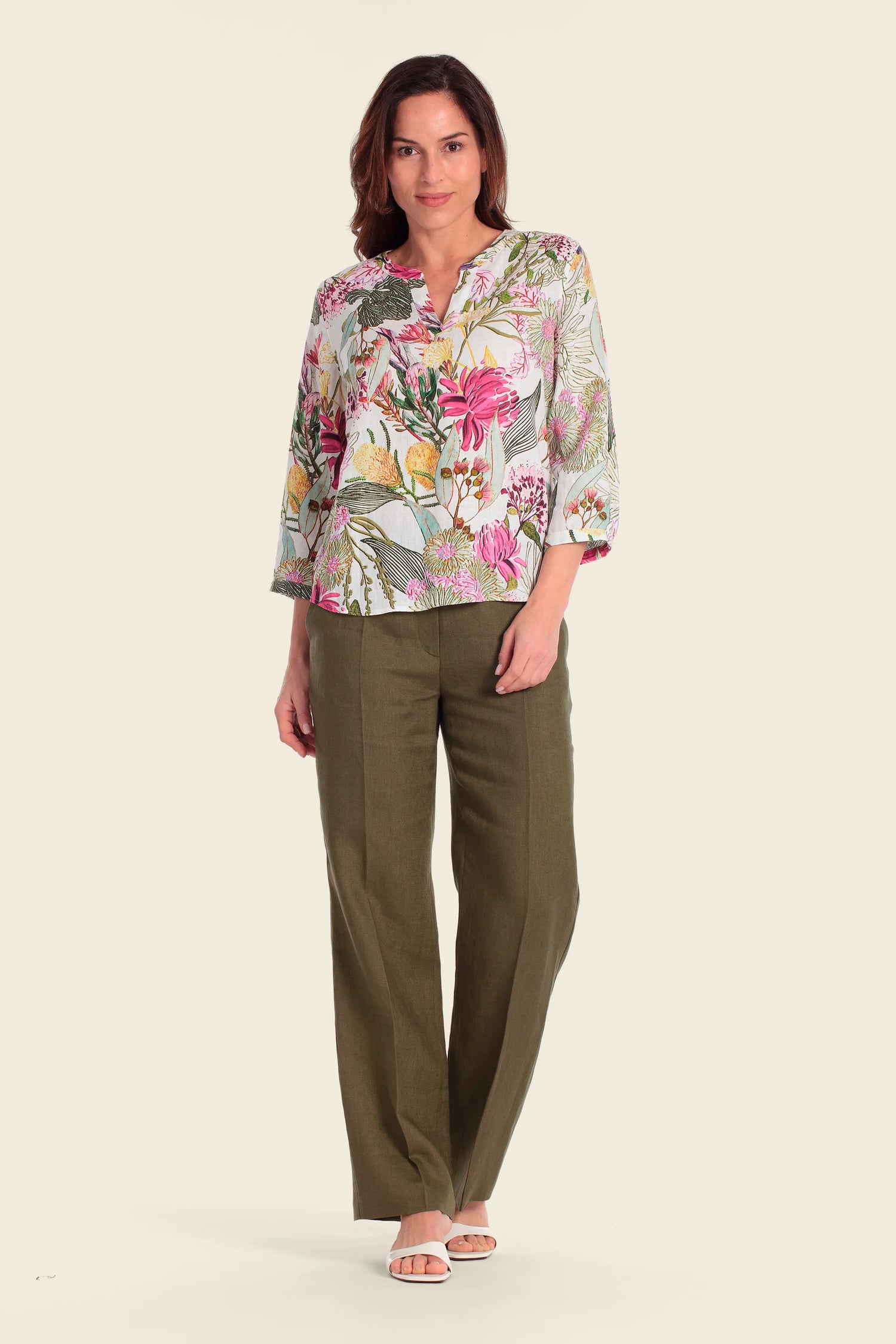 Gerry Weber Flower Print 0 Printed Blouse SKU: N61040_667 Image 03