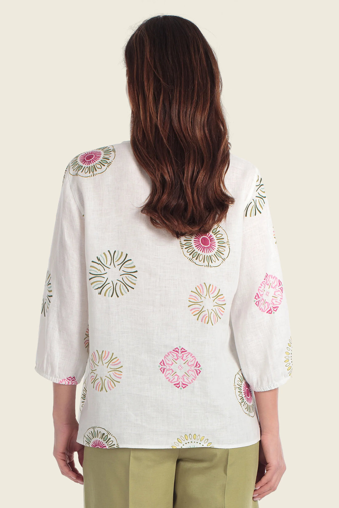 Gerry Weber Aop Ornament Print 0 White Printed Blouse SKU: N61041_669 Image 02