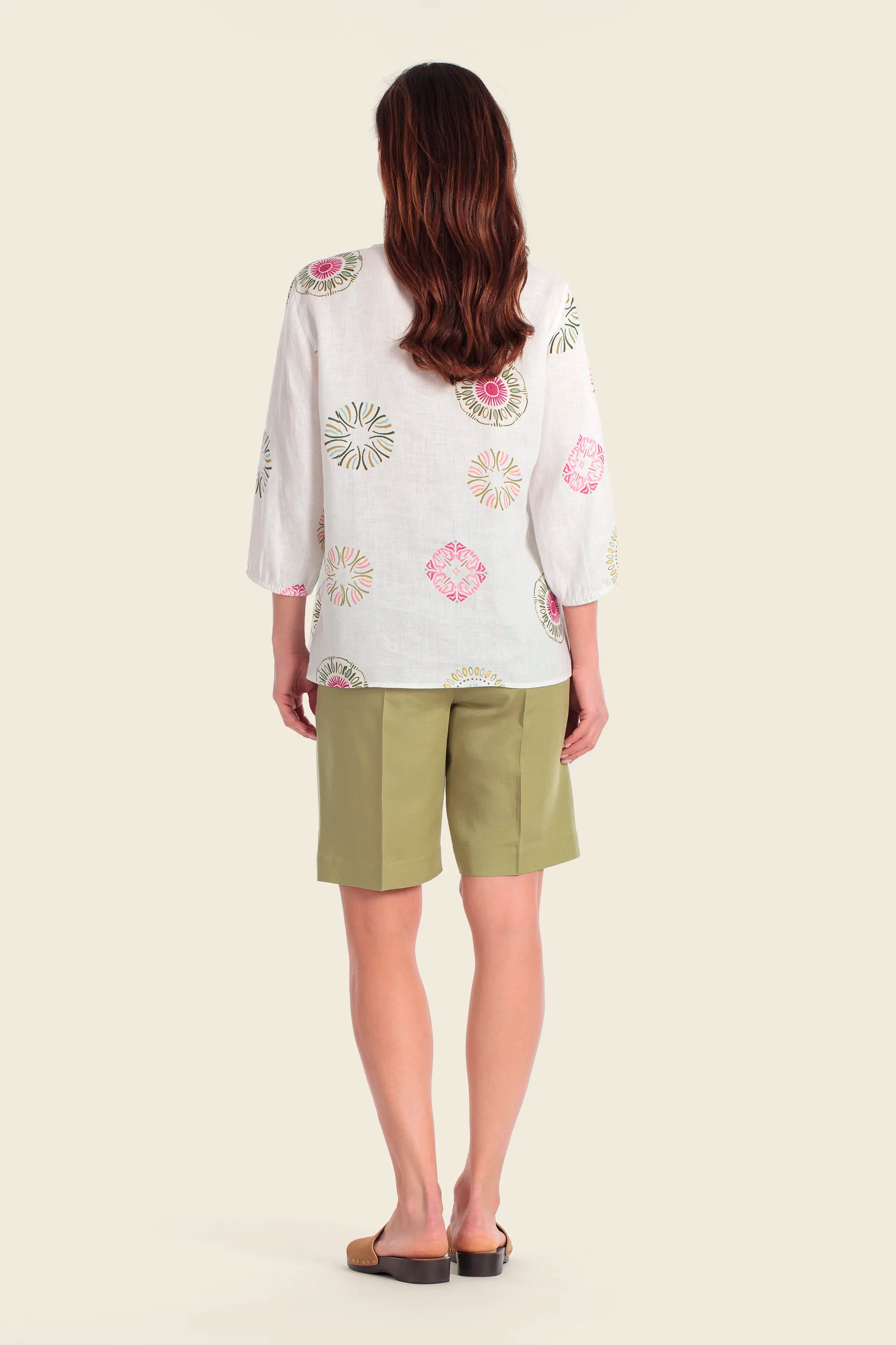 Gerry Weber Aop Ornament Print 0 White Printed Blouse SKU: N61041_669 Image 04