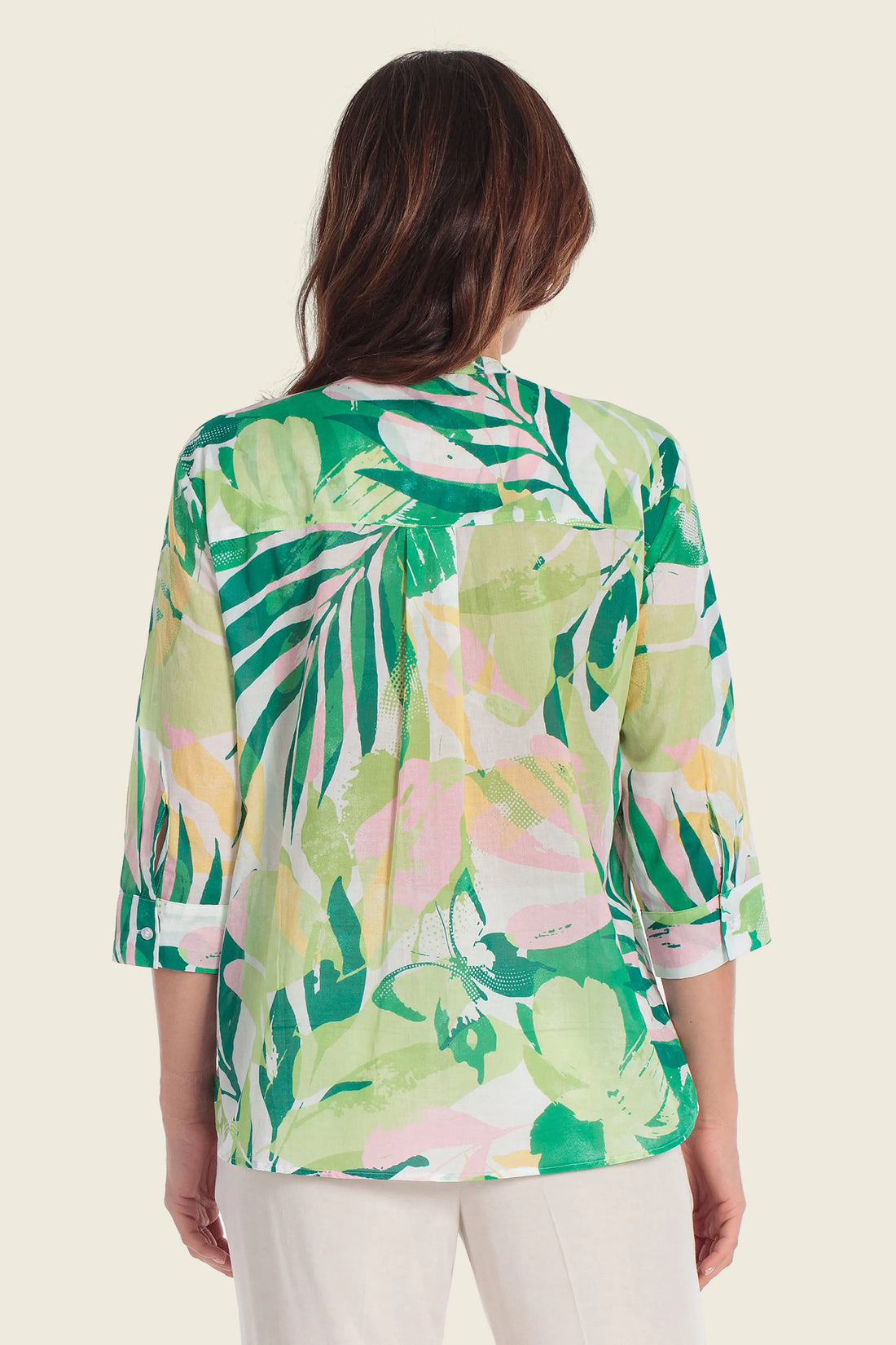 Gerry Weber Butterfloral Print 0 Long Sleeve Printed Blouse SKU: N61058_623 Image 02