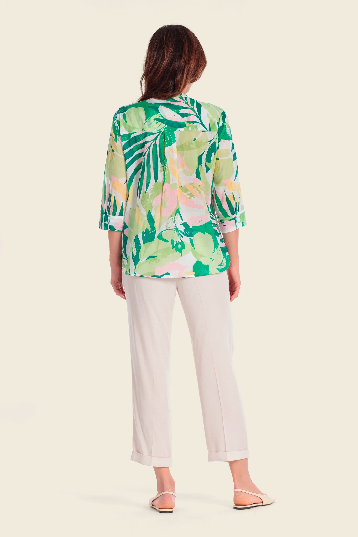 Gerry Weber Butterfloral Print 0 Long Sleeve Printed Blouse SKU: N61058_623 Image 04