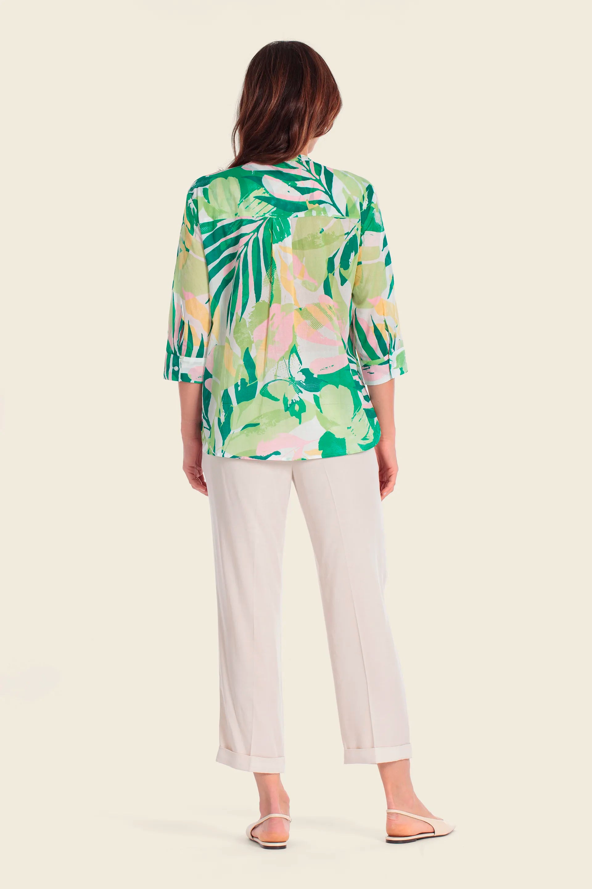 Gerry Weber Butterfloral Print 0 Long Sleeve Printed Blouse SKU: N61058_623 Image 04