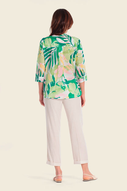 Gerry Weber Butterfloral Print 0 Long Sleeve Printed Blouse SKU: N61058_623 Image 04