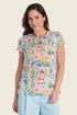 Gerry Weber Holiday Print 0 Short Sleeve Printed Blouse SKU: N61061_656 Image 01