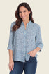 Gerry Weber Blue Heart Print Women Printed Blouse SKU: N61068_644 Image 01