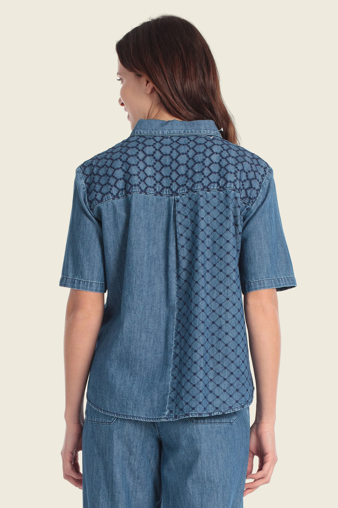 Gerry Weber Blue Medium Denim Women Denim Blouse SKU: N61074_396 Image 02