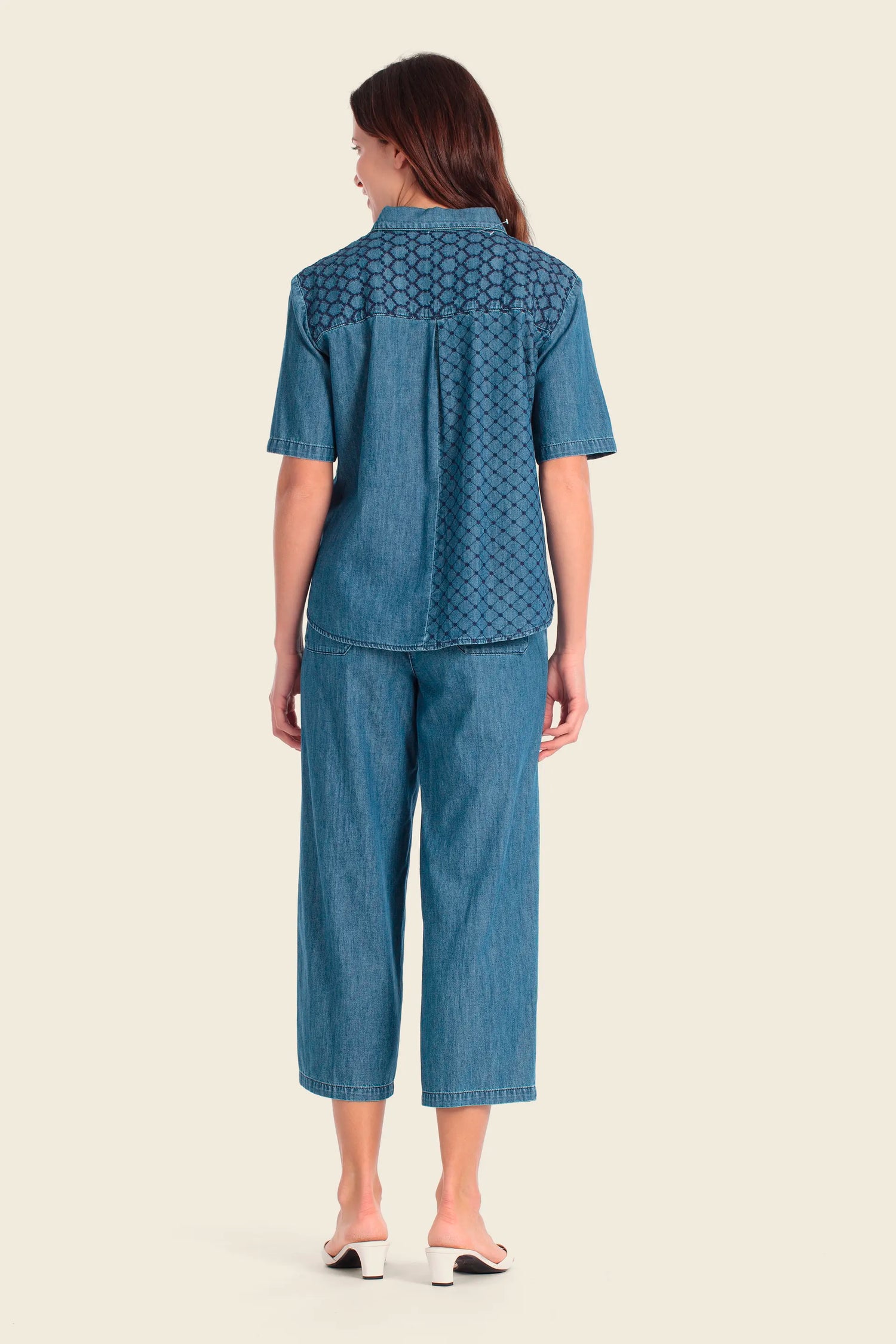 Gerry Weber Blue Medium Denim Women Denim Blouse SKU: N61074_396 Image 04