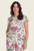Gerry Weber Flower Print 0 Short Sleeve Printed Blouse SKU: N61083_667 Image 01