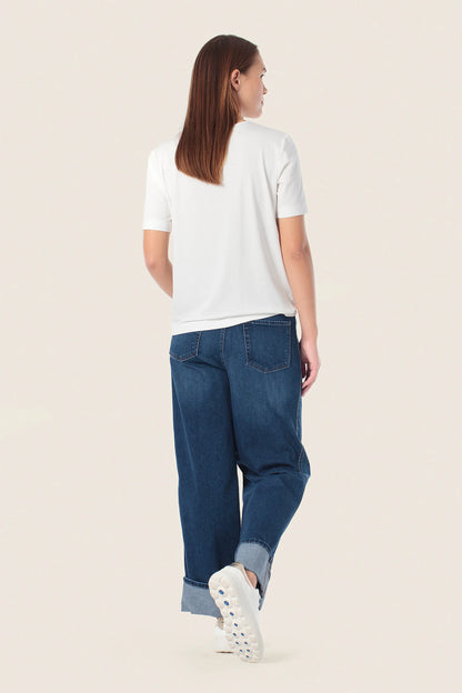 Gerry Weber White Off White 0 White T-Shirt With Graphic Print SKU: N61701_121 Image 04