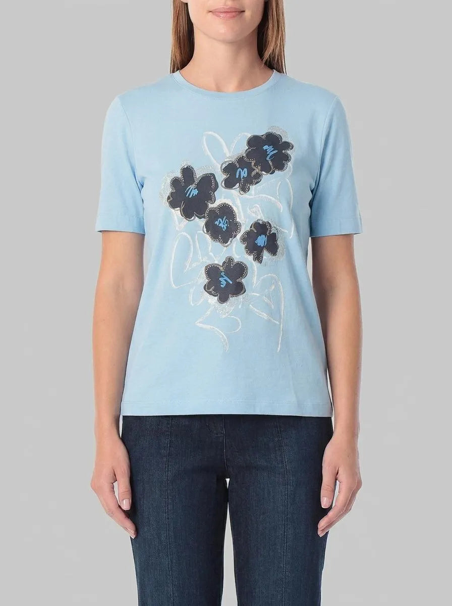 Gerry Weber Blue Sky Women Printed T-Shirt SKU: N61701_125 Image 00