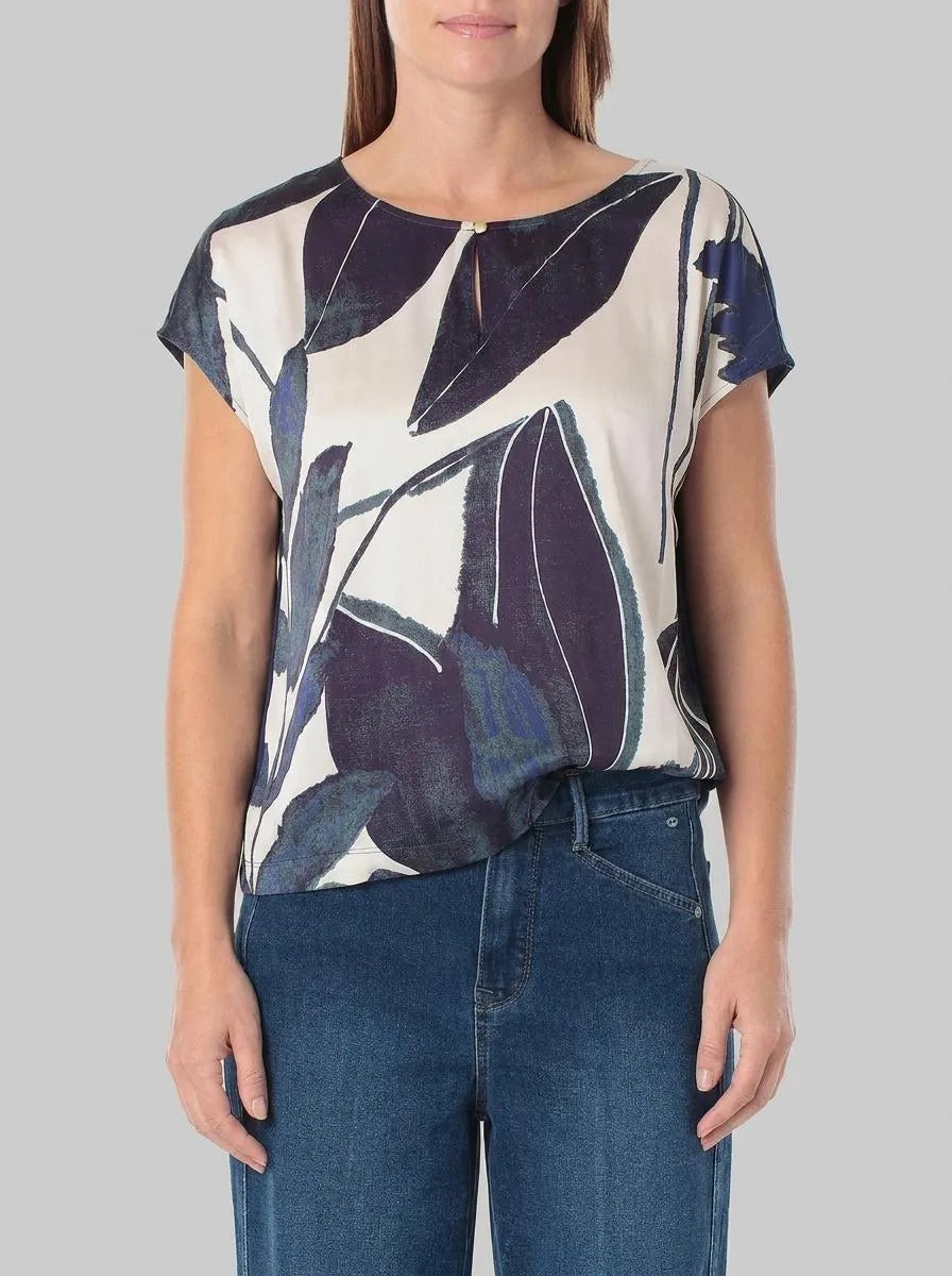 Gerry Weber Blue Indigo Women Printed T-Shirt SKU: N61704_146 Image 00
