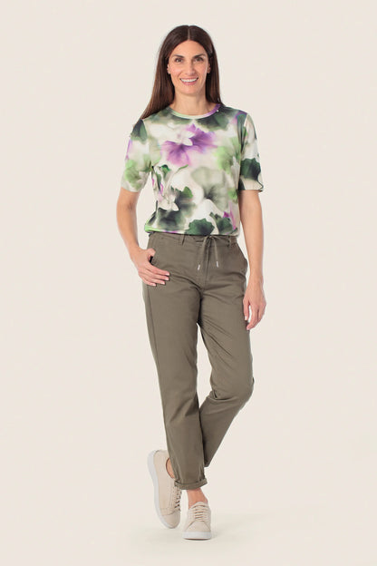 Gerry Weber Green Jade 0 Printed Short Sleeve T-Shirt SKU: N61706_235 Image 03