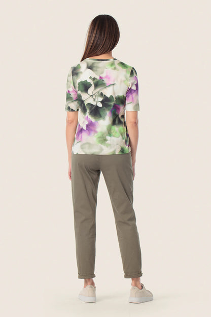 Gerry Weber Green Jade 0 Printed Short Sleeve T-Shirt SKU: N61706_235 Image 04