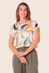 Gerry Weber Several Colors 0 Printed Short Sleeve T-Shirt SKU: N61709_101 Image 01