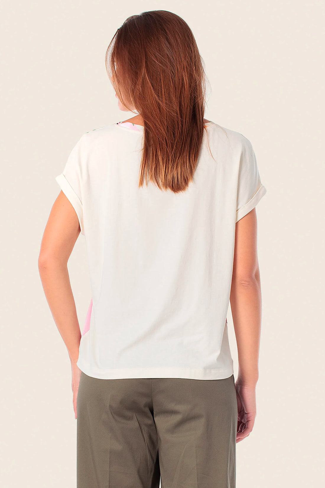Gerry Weber Several Colors 0 Printed Short Sleeve T-Shirt SKU: N61709_101 Image 02