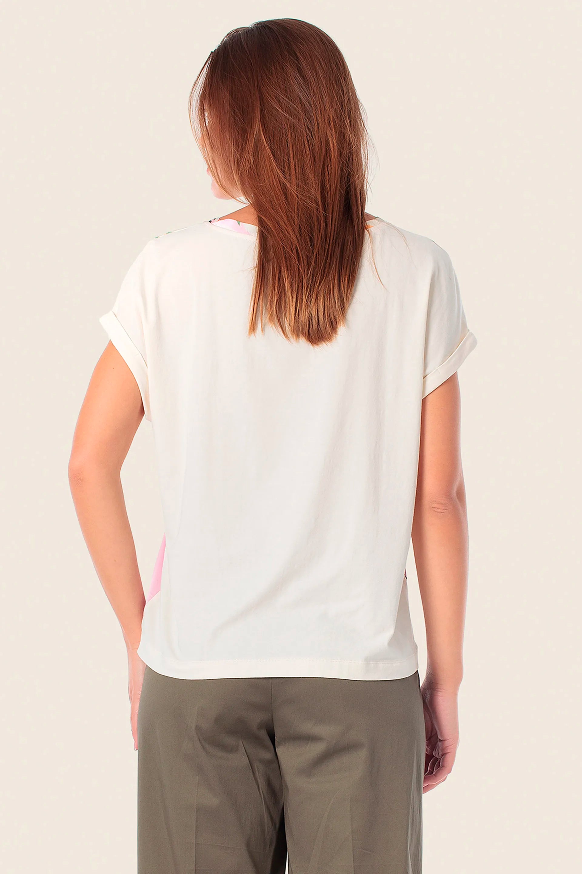 Gerry Weber Several Colors 0 Printed Short Sleeve T-Shirt SKU: N61709_101 Image 02