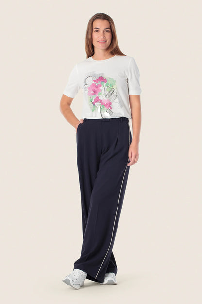 Gerry Weber White Off White 0 White T-Shirt With Graphic Print SKU: N61712_121 Image 03